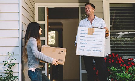 Moving with boxes