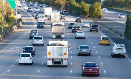 Car traffic jam Image