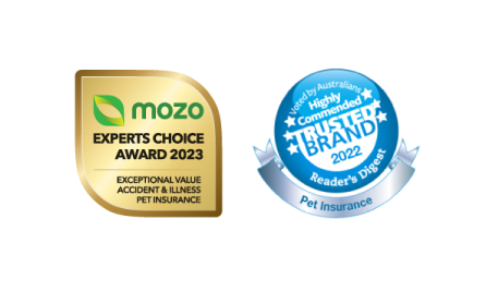 Mozo experts choice award 2023 and Readers Digest Trusted brand 2022